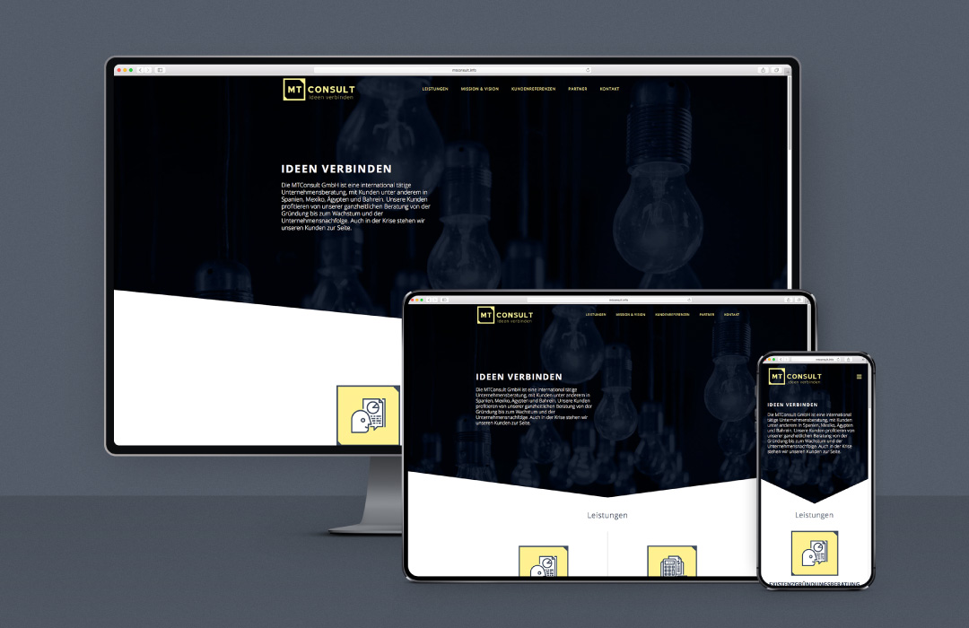 Diseño de sitio web para MTCONSULT por Karlos Kaplan