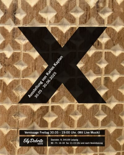 X exposición de Karlos Kaplan. Cartel